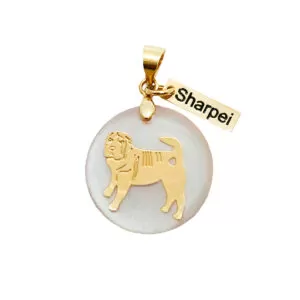 Home 35 pingente Sharpei